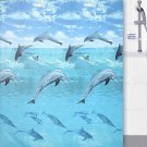 duschdraperi delfin