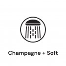 Duschhandtag EuroTwist, mattsvart, 3-stråligt