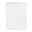 etol duschdraperi romb vitt med grått mönster av romber