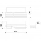 badkarshylla att hänga över kanten på badkaret vit mått