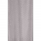 grått duschdraperi 180x200 med diskret mönster duschy star