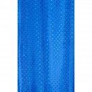 mörkblått duschdraperi 180x200 med diskret mönster duschy star