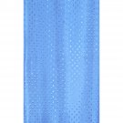 ljusblått duschdraperi 180x200 med diskret mönster duschy star