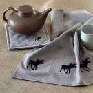 Grytlapp "Älg", återvunnet material, Ljusgrå