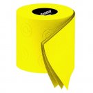 gult toalettpapper rulle
