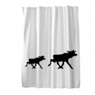 etol duschdraperi med älgar elch moose