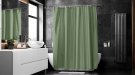 match draperi duschdraperi grönt extra högt