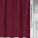duschdraperi bordeaux mörkt rött leijma
