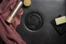 Purus golvbrunn sil art deco 130 mm svart