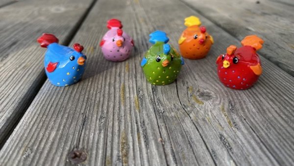 Utförsäljning av påsktuppar och -kycklingar