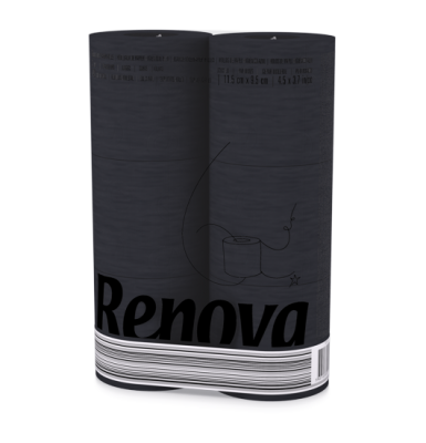 svart toapapper 6-pack toalettpapper färgat toalettpapper