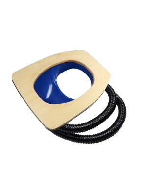 torrdas med träsists blå insats