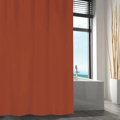 duschdraperi terracotta färg leijma msv