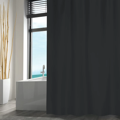 duschdraperi svart leijma msv