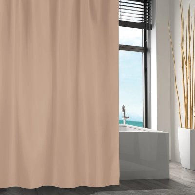 duschdraperi begie cappucino leijma msv