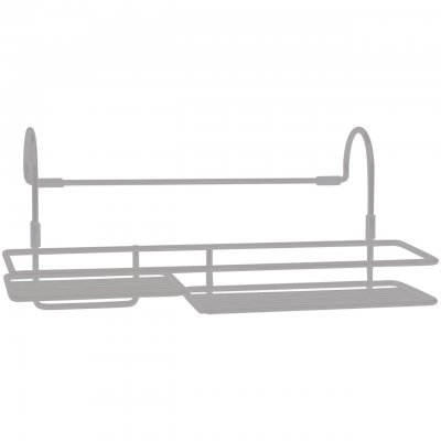 badkarshylla att hänga över kanten på badkaret silver