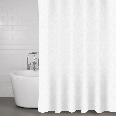 duschdraperi Redlunds paisley vitt