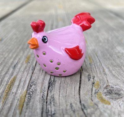 påskprynt liten kyckling rosa trademan
