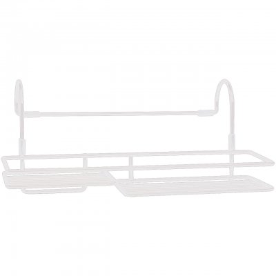 badkarshylla att hänga över kanten på badkaret vit