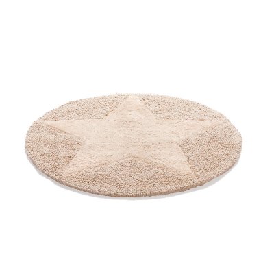 badrumsmatta etol stjärnor natur ljust beige
