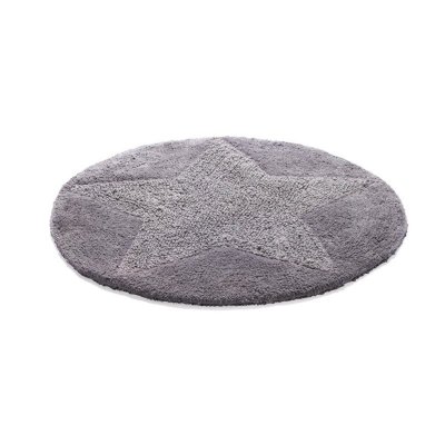 badrumsmatta etol stjärnor grå grafitgrå