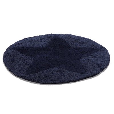 badrumsmatta etol stjärnor marinblå