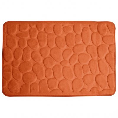 stor badrumsmatta memory foam orange