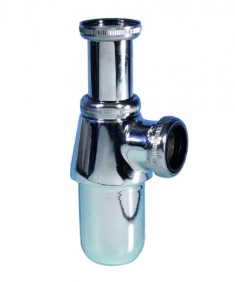 purus pungvattenlås förkromad mässing