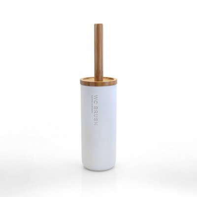 wc-borste vit bambu