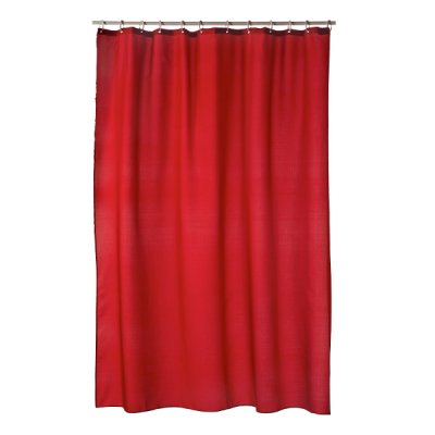 match draperi duschdraperi rött