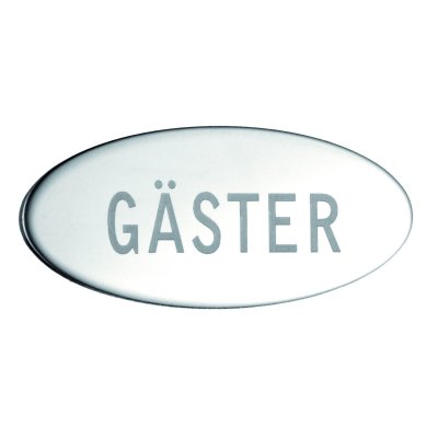 skylt till gästhandduk gäster