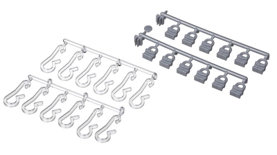 grå draperikrokar till leijma stabil duschstång