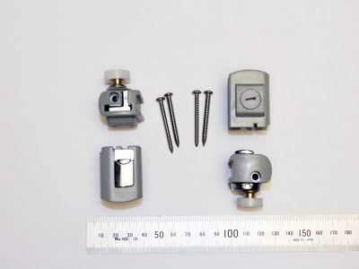 hjulsats hjul till macro nisch duschväggar grå